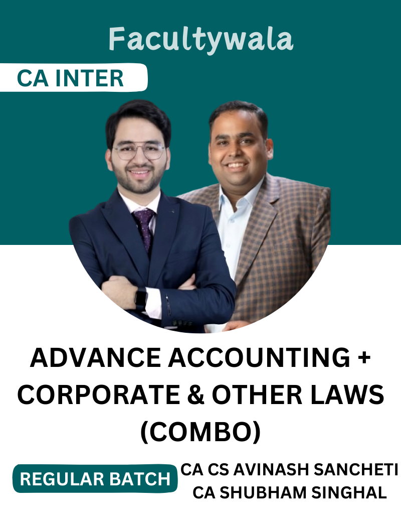 CA Inter Advance Accounting and Corporate and Other Laws Combo by CA Avinash Sancheti and CA Shubham Singhal
